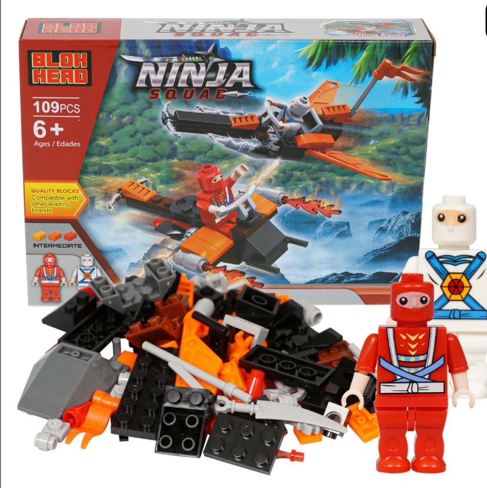 109 Piece Ninja Squad Block Playset